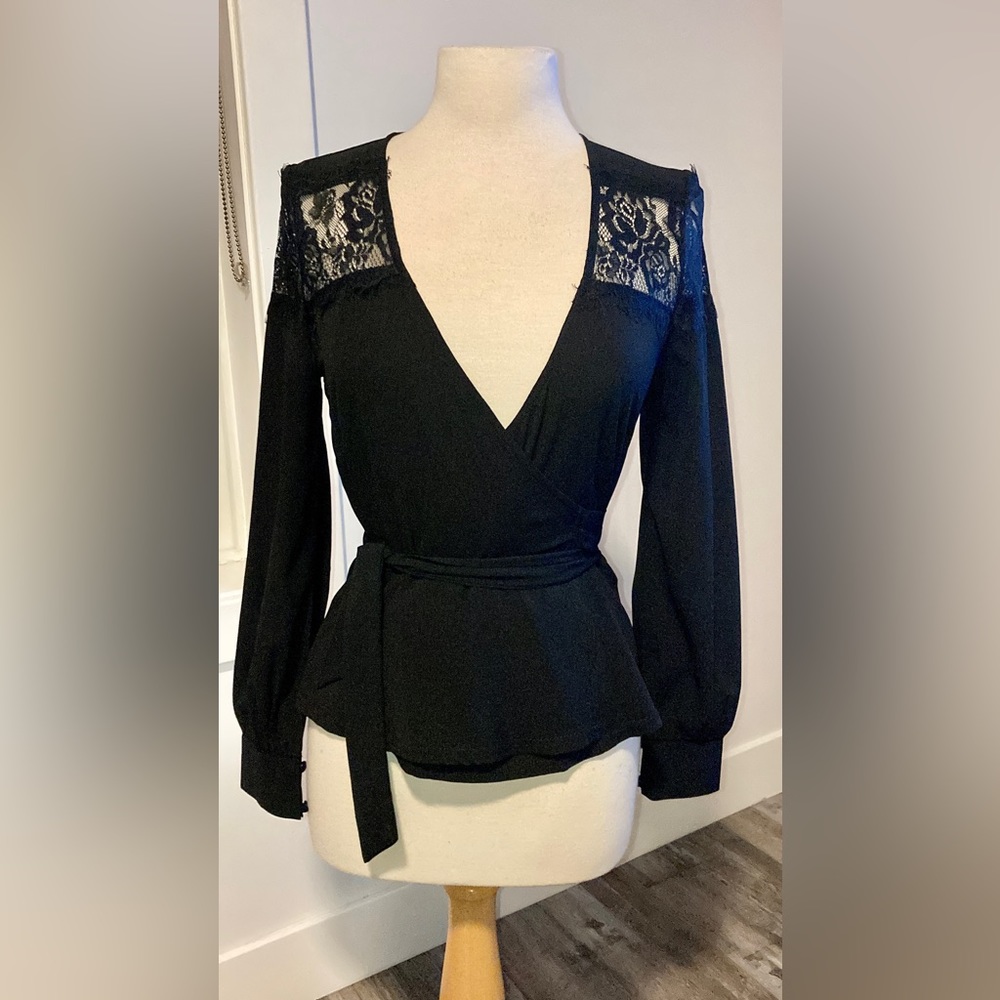 Wrap Style Black Top